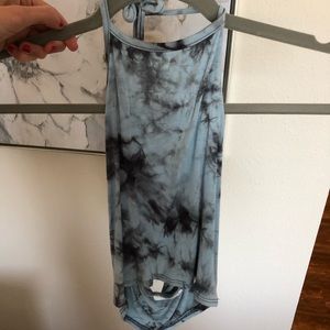 Tie-dye halter top